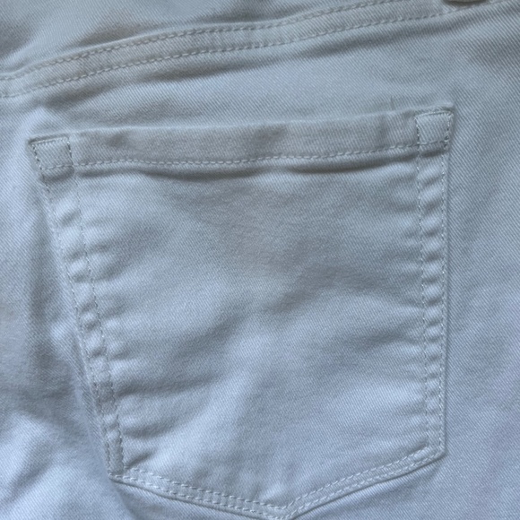 Style & Co White Curvy Girlfriend Straight Jeans, Size 10,  Wear down or… - Picture 6 of 8